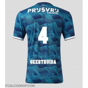 Feyenoord Lutsharel Geertruida #4 Seconda Maglia 2023-24 Manica Corta